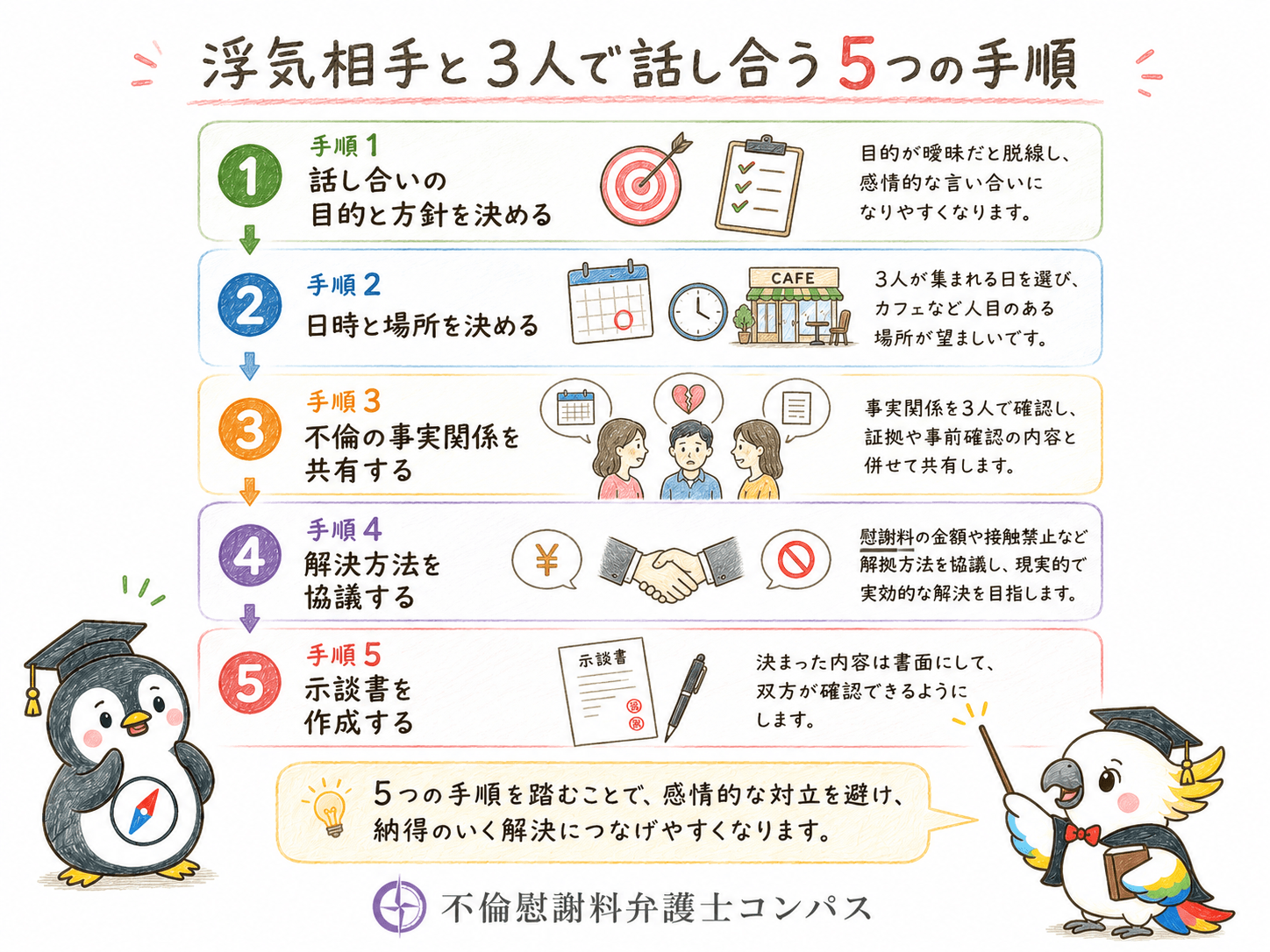 ４章　浮気相手と３人で話し合う手順５つ